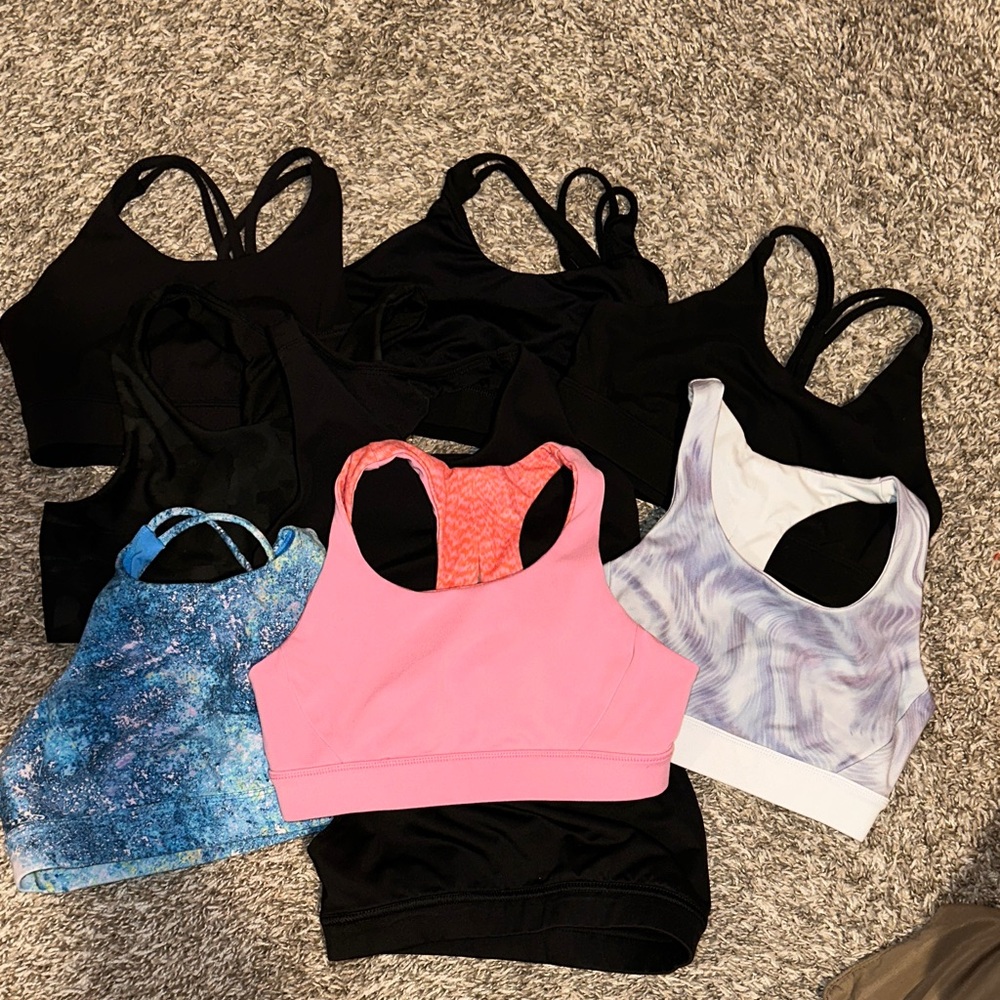 Kids black and - Multi-Color Sports Bras